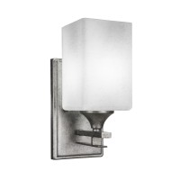 Uptowne 1 Light Wall Sconce Shown In Aged Silver Finish With 4