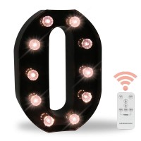 Led Black Alphabet Marquee Letters Sign Light Up Marquee Number Letter Lights Sign With Diamond Bulb For Night Light Home Bar Christmas Lamp Birthday Party Wedding Decoration O