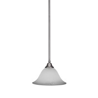 Stem Pendant With Hang Straight Swivel Shown In Brushed Nickel Finish With 14