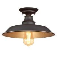 Westinghouse Lighting 6370300 12 In 1 Light Semi-Flush With Highlights - Oil Rubbed Bronze