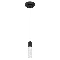 Westinghouse Lighting 6372300 Led Mini Pendant With Bubble Glass - Matte Black