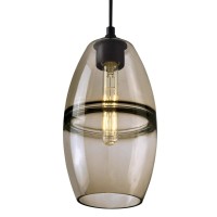 Westinghouse 6366800, Oil Rubbed Bronze Finish With Amber Glass Soren One-Light Indoor Mini Pendant, Size