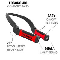 Ezred Bright Nk10 Anywear Neck Light For Hands-Free Lighting, Red And Black