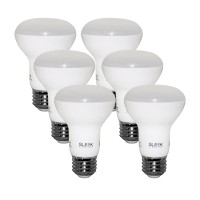 Sleeklighting Br20 6 Watt, Led Dimmable Wide Flood Light Bulb(110), 4000K, 450 Lumens, E26 Medium Base, 45 Watt Equivalent, Ul & Energy Star Approved (Pack Of 6)