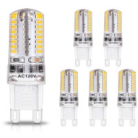 Ygs-Tech Dimmable G9 Led Bulbs, 4W(35W Halogen Equivalent), 6000K Daylight White, Cri80, G9 Base Bulb For Chandelier, Interior Decoration Lighting, Commodity Display Lighting, 6-Pack