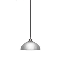 Stem Pendant With Hang Straight Swivel Shown In Brushed Nickel Finish With 16