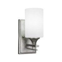 Uptowne 1 Light Wall Sconce Shown In Aged Silver Finish With 4