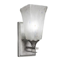 Uptowne 1 Light Wall Sconce Shown In Aged Silver Finish With 5