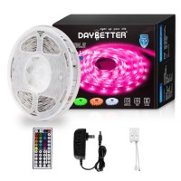 Daybetter Led Strip Lights 16.4Ft W/ Remote Controller And Power Supply