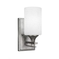 Uptowne 1 Light Wall Sconce Shown In Aged Silver Finish With 4