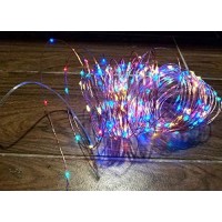 Dltnd Solar Powered String Lights 72Ft 22M 8Modes Waterproof Outdoor 200Led String Lights Fairy Lights Wedding Holidays Party Lights For House Lawn Garden Patio Landscape Camper Awning (Mlt-Clr2)