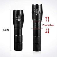 Maxiaeon Led Super Bright Rechargeable Flashlight Set Bright 8000 Lumens 18650 Flashlights 5 Modes Waterproof Flashlights For