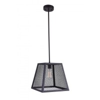 1 Light Down Mini Pendant With Black Finish