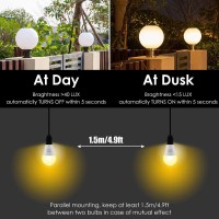 Ajuns Dusk To Dawn Led Light Bulb, Sensor Light Bulb 5W E26 Automatic On/Off Light, Porch Garage Courtyard Balcony Lighting Bulb 2700K Warm White 2Packs