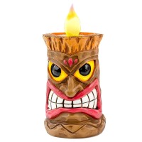 Touch Of Eco Solar Led Tiki Decorative Lights - Perfect For Your Garden, Patio, Bar, Or Outdoor Living Area - Warrior