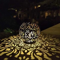 Excmark 2 Pack Outdoor Solar Hanging Lantern Lights Decorative Christmas Light For Garden Patio Courtyard Lawn And Tabletop. Unique Gifts For Women Gardening.