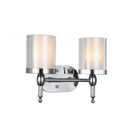 2 Light Vanity Light With Chrome Finish