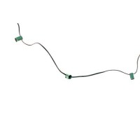 Est. Lee Display L D 1902 Outdoor Light Strings Hanging Patio Cords Sockets W' Male Female Plugs C7 E12 Green Or White 12In Spacing Decorative String Lighting Wire (White, 50)