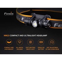 Fenix Headlamp Hm Series Black 3 Modes 240 Max Lumens 100 Max Runtime Hr Hm23