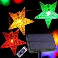 Solar String Lights Led Outdoor 100 Led Xmas Lights/Xmas Decor - Colored Christmas Lights Fairy Lights - Color Changing Waterproof Lights 55.8 Ft- Patio Lawn Landscape Decorative