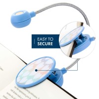 Withit Dabney Lee Clip On Book Light - Hearts - Led Reading Light With Clip For Books, Ebooks, Dimmable, Reduced Glare, Portable, Lightweight, Cute Bookmark Light For Kids & Adults, Batteries Included