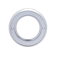 10 Bright PlasticnbspChrome Bezels for 25quot Grommets Automatic Shipping Discount on Multiple items Covers all of the standard 25quot grommetsnbsp Snaps onto the grommet and then is held in place with 2 screws included Outside diameter is approx 4quot Ma