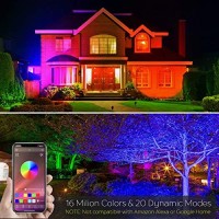 Ilc Led Flood Light 30W Outdoor Rgb Color Changing, Smart Floodlights Rgbw 2700K Warm White & 16 Million Colors, 20 Modes, Grouping, Timing, Ip66 Waterproof (2 Pack)