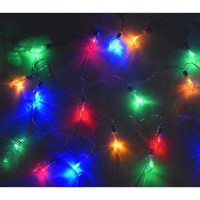 Christmas Lights 50Led Clear C7 Christmas String Lights Battery Operated Cute Party Bedroom Garden Decorations Ornaments Supplies, Indoor Outdoor D�Cor