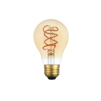 Led Decorative Helix Vertical 2000K Nostalgic Filament 6 Watts 300 Lumens Amber Tint A19 Light Bulb