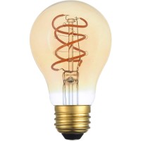 Led Decorative Helix Vertical 2000K Nostalgic Filament 6 Watts 300 Lumens Amber Tint A19 Light Bulb