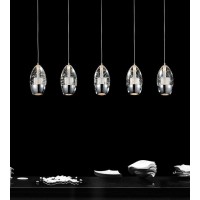 5 Light Multi Light Pendant With Chrome Finish