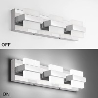 Solfart Dimmable Bathroom Vanity Light Modern Bathroom Light Fixtures Over Mirror 3 Lights Led Light For Bathroom