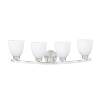 Aspen Creative 62205-1, Four-Light Metal Bathroom Vanity Wall Light Fixture, 28-3/4