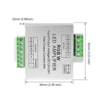 Btf-Lighting Single Color Cct Rgb Rgbw Led Strip 4 Channel Signal Amplifier Controller Work With 2Pin 3Pin 4Pin 5Pin Dc12V/Dc24V Max 24A 5050Smd Led Strip Suitable For Long Distance Led Projects