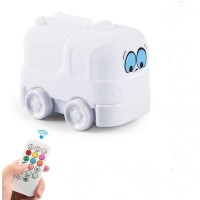 Tianhaixing Night Light Kids With Cute Car Design Childrens Room Led Bedside Lamp With Changeable Rgb Colors Rechargeable Night