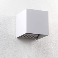 Passica Cube Outdoor Led Wall Light 4.7'' Aluminum 20W Waterproof Porch Black Metal Matte Wall Sconce White Light