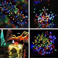 Home Lighting 66Ft Christmas Decorative Mini Lights, 200 Led Green Wire Fairy Starry String Lights Plug In, 8 Lighting Modes, For Indoor Outdoor Xmas Tree Wedding Party Decoration (Multicolor)