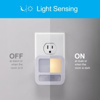 Ge Led Motion Sensor Night Light Dusk To Dawn Sensing Plug Into Wall 20 Lumens Soft White Ulcertified Energy Efficient I