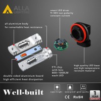 Alla Lighting ETI Newest Version Latest Design H8H16H11 red LED fog light bulbs replacement the halogen DRL or fog light bulbAlla Lighting pursues to offer the best valuable guaranteed led light bulbs for the customers this H11 red led fog light bulb adop