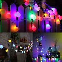 Lyhope Globe String Lights, 100 Led 33Ft Pastel Lights 8 Lighting Modes With Timer, Ul Listed 30V Low Voltage Decorative String Lights For Easter, Patio, Garden, Indoor Decorations (Multi-Color)