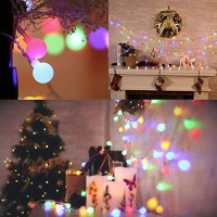 Lyhope Globe String Lights, 100 Led 33Ft Pastel Lights 8 Lighting Modes With Timer, Ul Listed 30V Low Voltage Decorative String Lights For Easter, Patio, Garden, Indoor Decorations (Multi-Color)