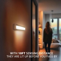 Hokoiln Motion Sensor Closet Lights 10 Led Motion Sensor Lights Stickon Anywhere Battery Operated Night Light Bar Safe Light