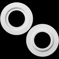 Metal Lampshade Reducing Ring For Es/ E27 To Bc/ B22 Plate Light Adapter Converter For Lampshade Washer (White, Pack Of 2)