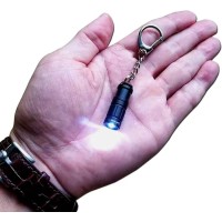 Nitefox E1 Smallest Super Tiny Keychain Flashlight Bright Long Lifetime Waterproof Key Ring Light For Everyday Edc Emergency Dog Walking Sleeping Reading Nice Gift For Family Kids Parents Friends