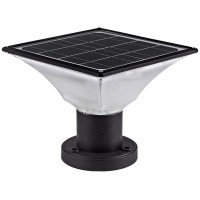 Fooyancho Solar Post Cap Lights Outdoor Dusk To Dawn Auto Onoff Solar Powered Post Lights Fits Most Posts 2 Pack