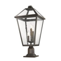 Z-Lite 3 Light Outdoor Pier Mounted Fixture 579Phxlr-533Pm-Orb