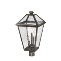 Z-Lite 3 Light Outdoor Post Mount Fixture 579Phxlr-Orb