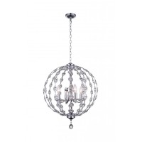 4 Light Chandelier With Chrome Finish