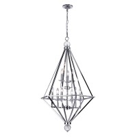 9 Light Chandelier With Chrome Finish