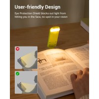 Dewenwils Usb Rechargeable Book Light For Reading In Bed, Warm White, Brightness Adjustable For Eye Protection, Led Clip On Book Light For Kids, Flexible Book Reading Lights (Green)